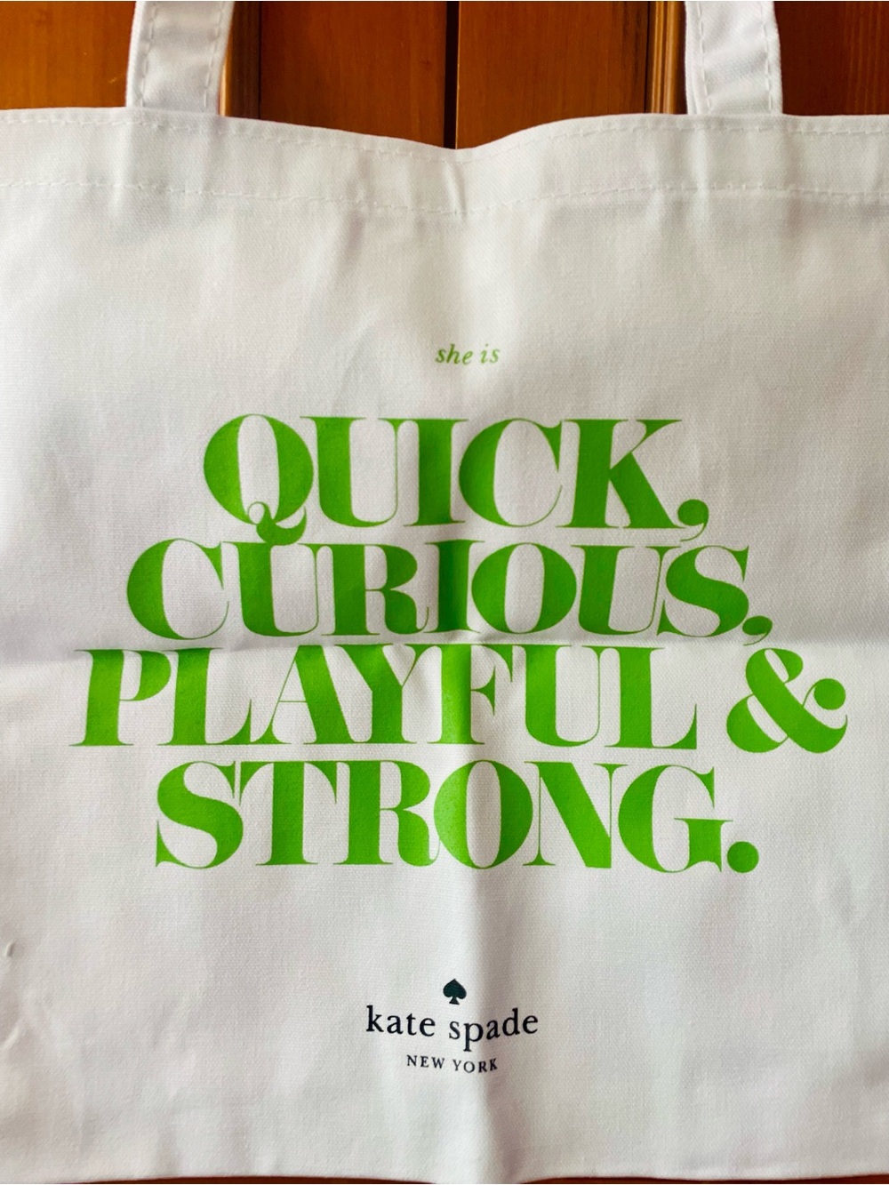 kate spade ♠️ Quick Curious Playful & Strong Tote 💖 BNWT